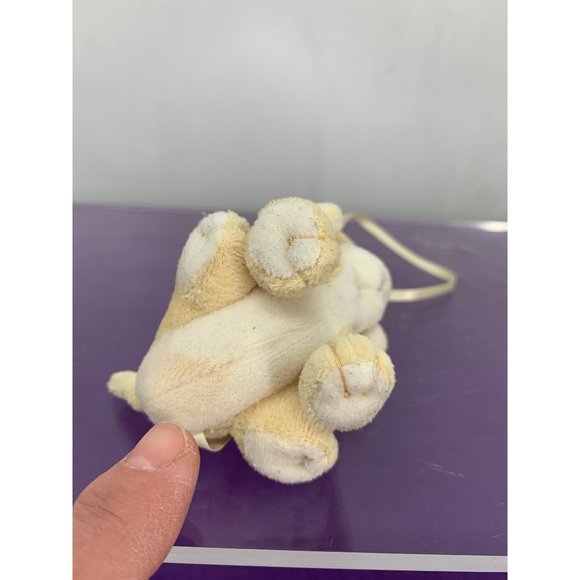 1999 Precious Moments Tender Tails Yellow Puppy Ornament Pellets 3" - Picture 5 of 9